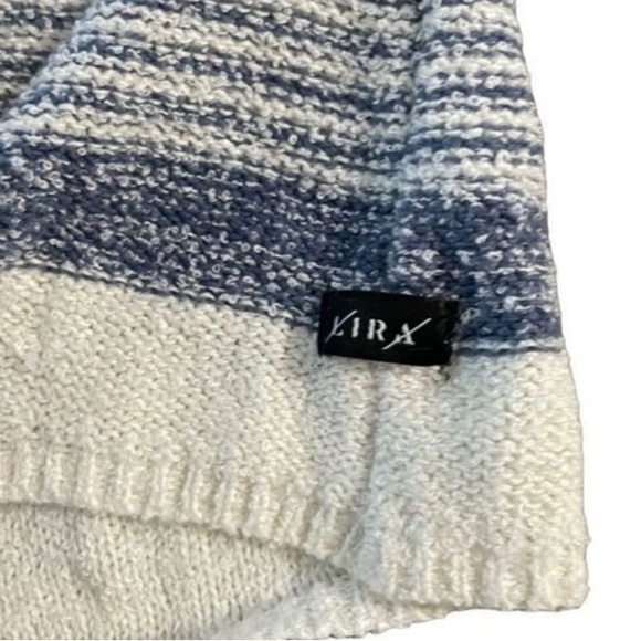 LIRA Baja Pina Striped‎ Hooded Poncho Sweater Size XL - Picture 6 of 11